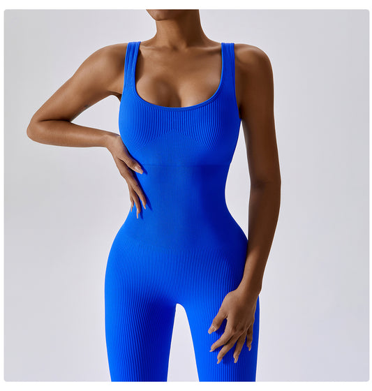 Seamless Threaded One-piece Yoga Wear