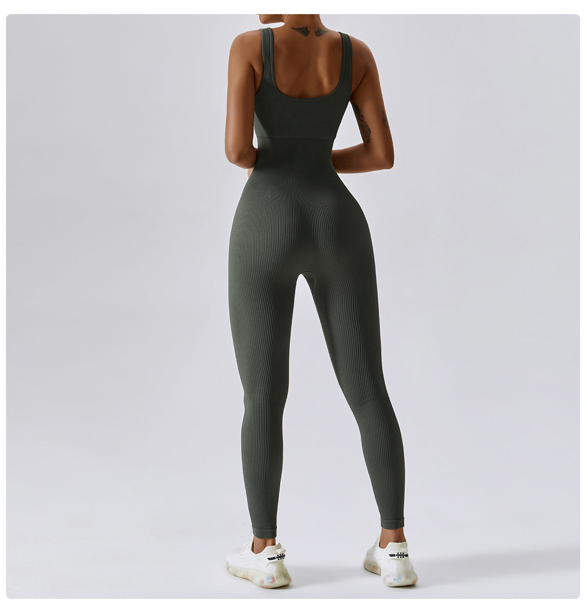 Seamless Threaded One-piece Yoga Wear