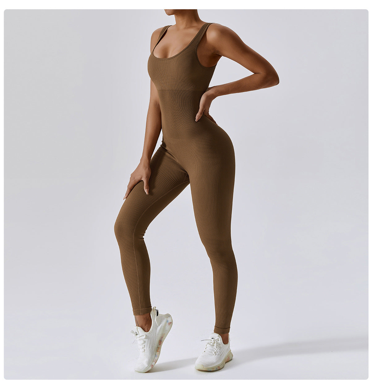 Seamless Threaded One-piece Yoga Wear