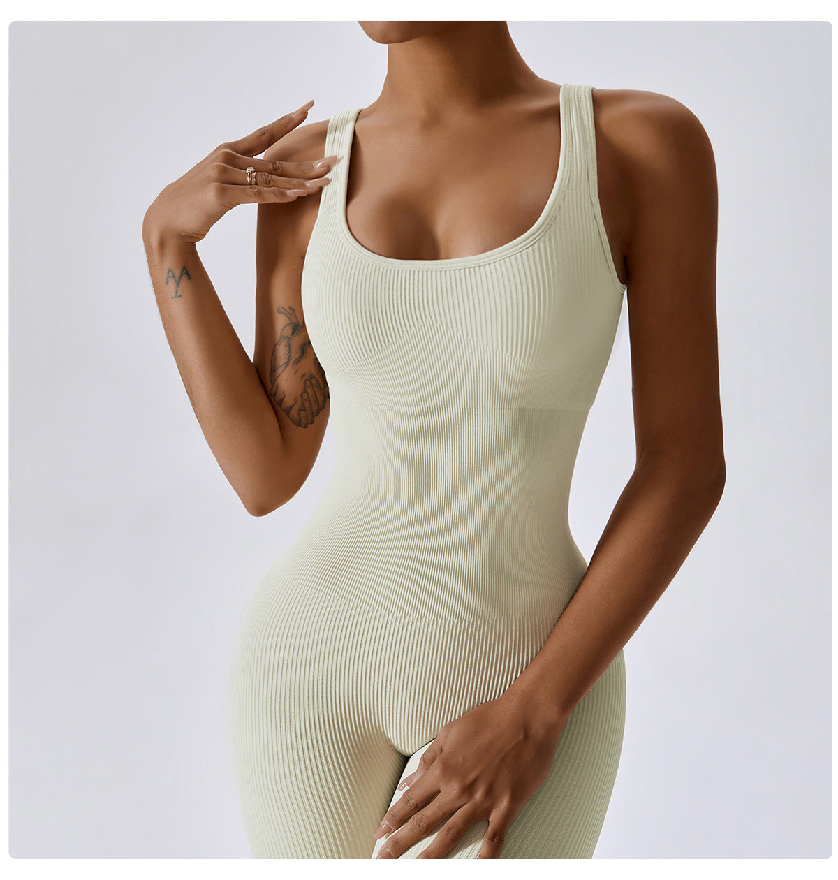 Seamless Threaded One-piece Yoga Wear