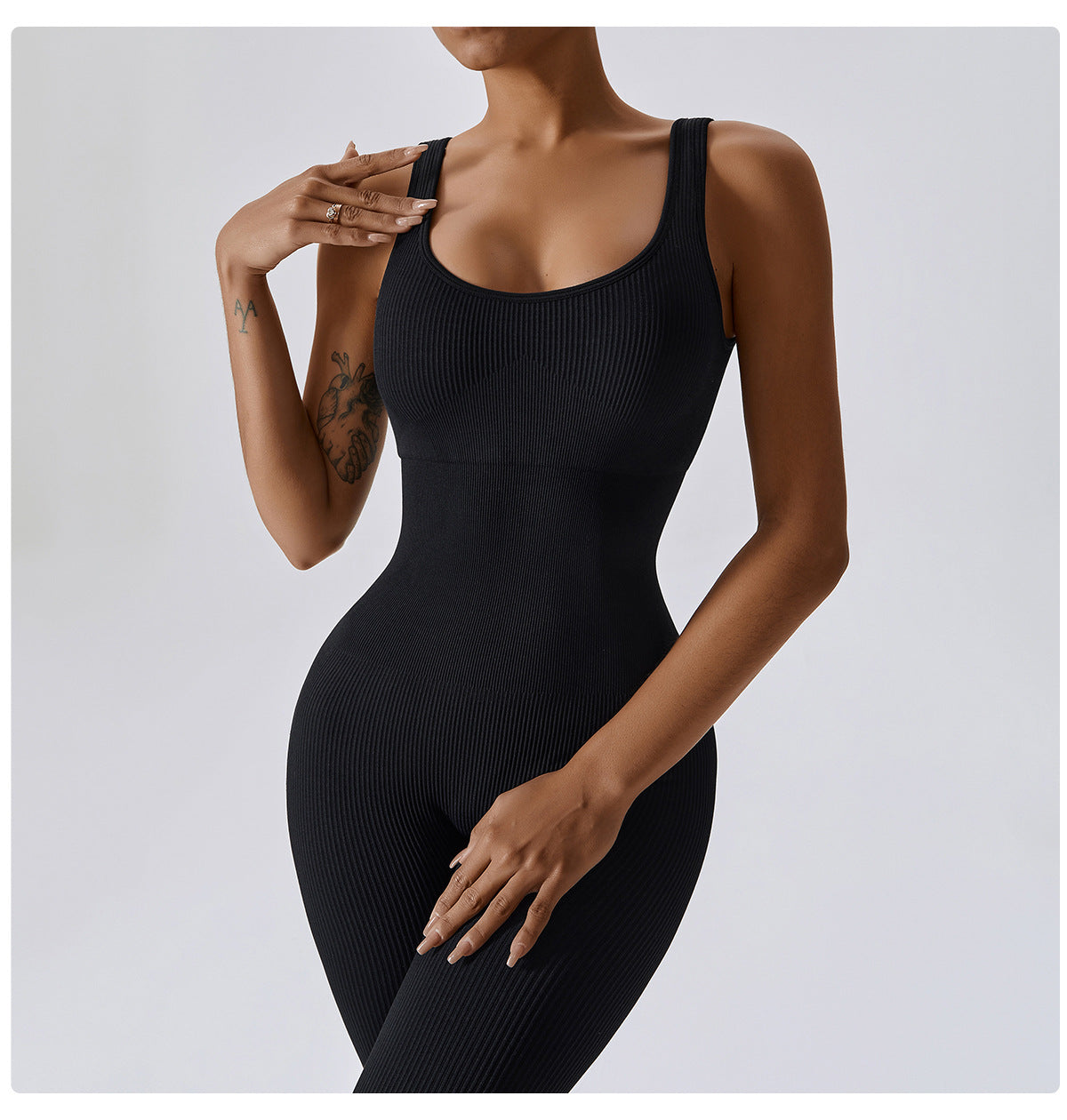 Seamless Threaded One-piece Yoga Wear