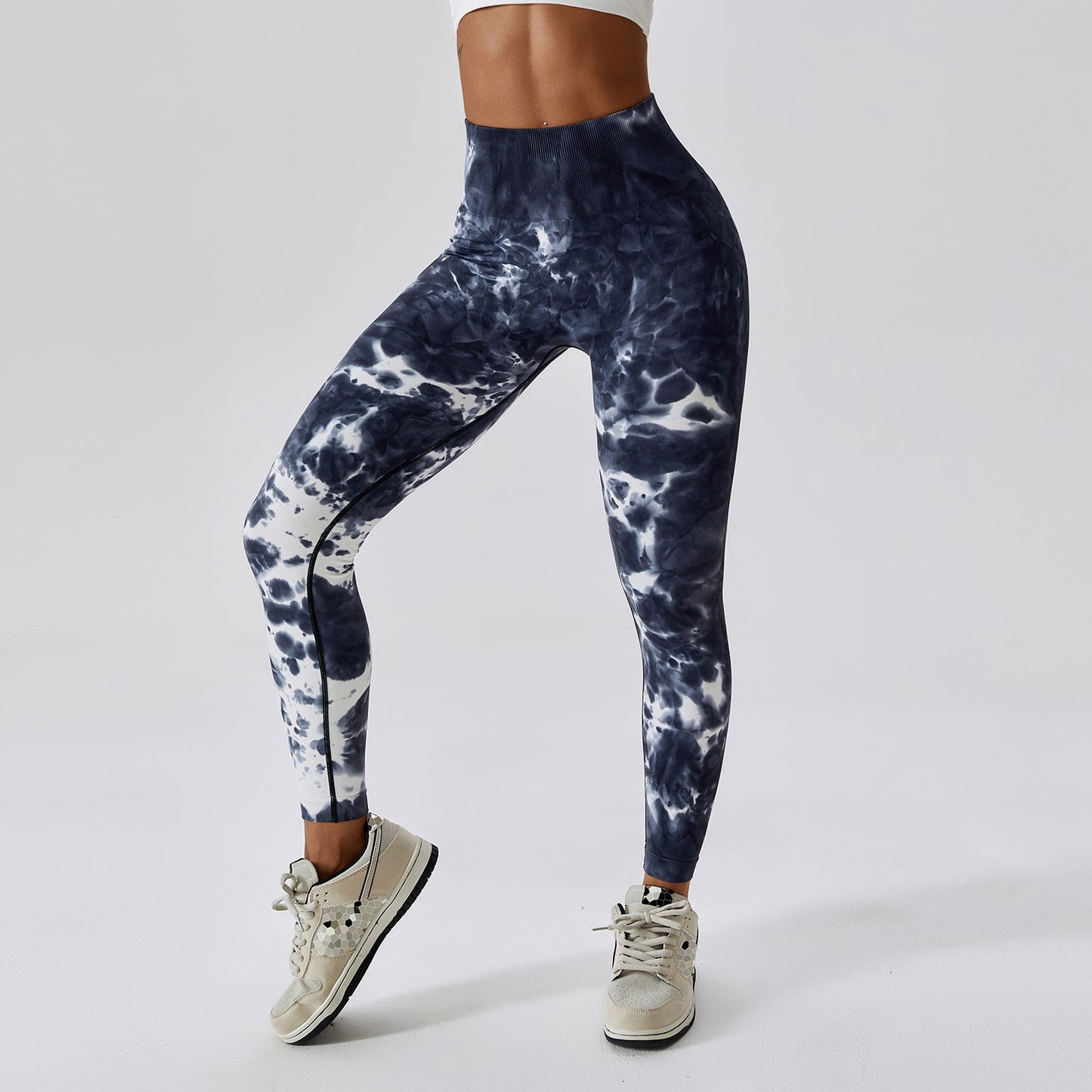 Tie-Dye Seamless High Waist Yoga Pants