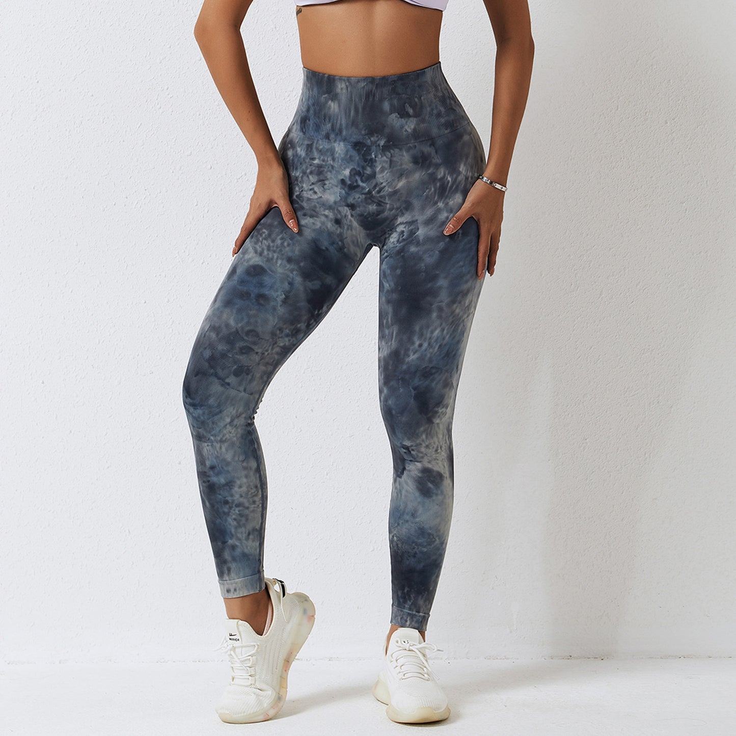 Tie-Dye Seamless High Waist Yoga Pants